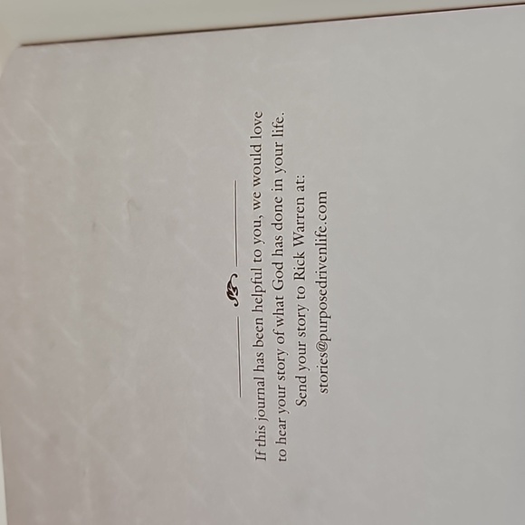 The Purpose Driven Life Journal Rick Warren  Inspirio Prayer Book 2002 - Picture 14 of 17